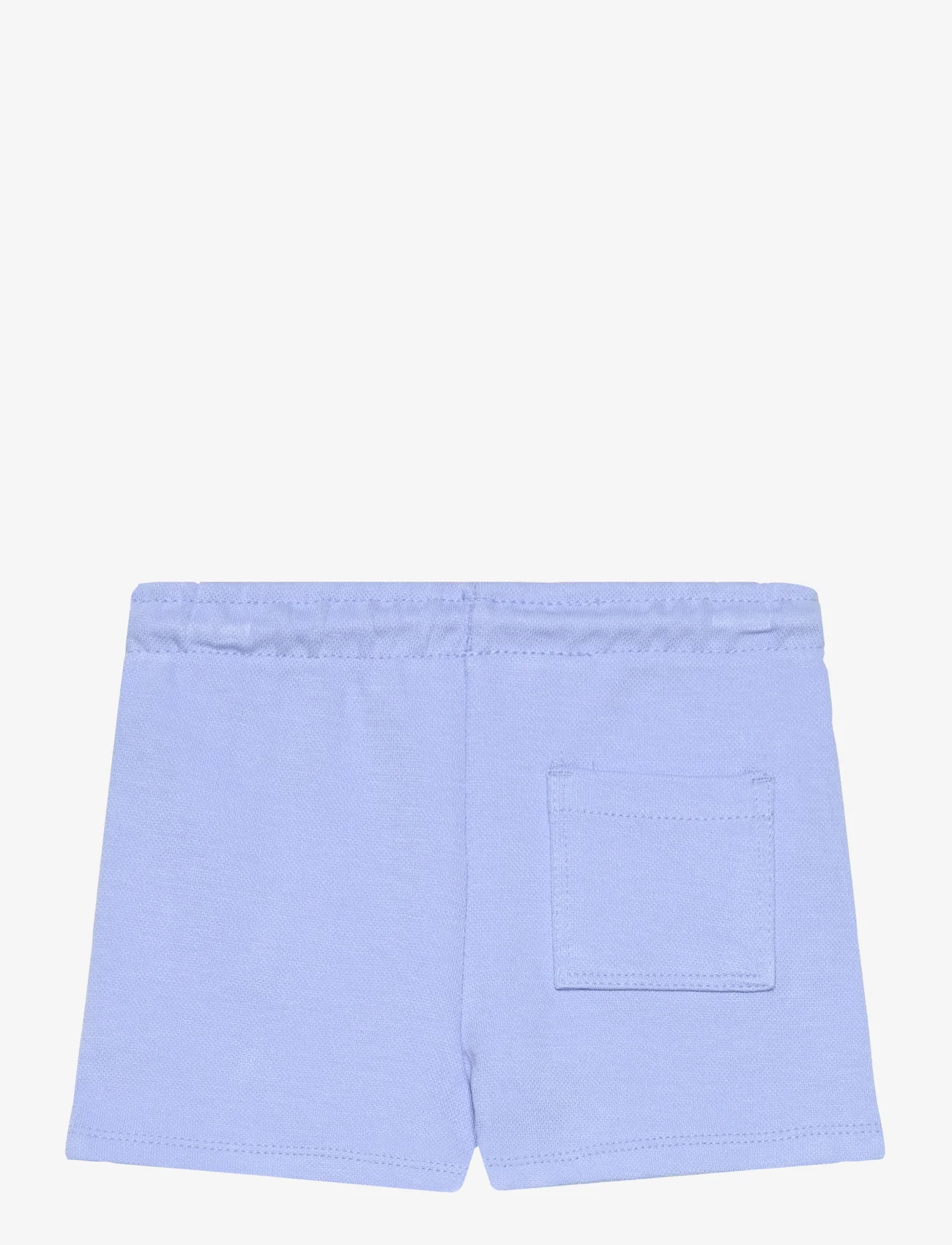 Mango - Cotton shorts with elastic waist - sweatshorts - lt-pastel blue - 1