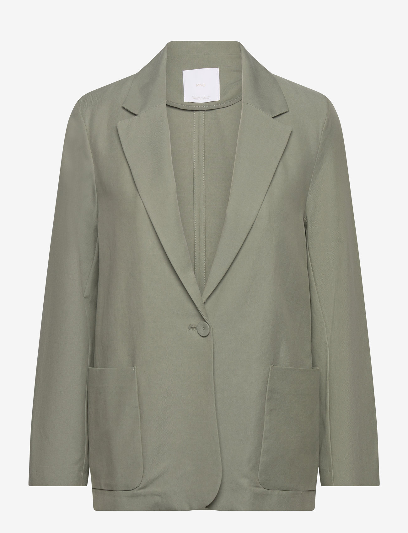 Mango - Pockets suit blazer - einreihige blazer - green - 1
