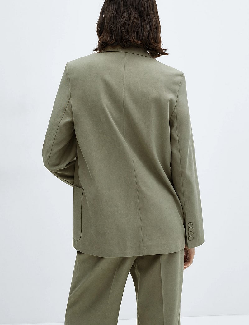 Mango - Pockets suit blazer - einreihige blazer - green - 3