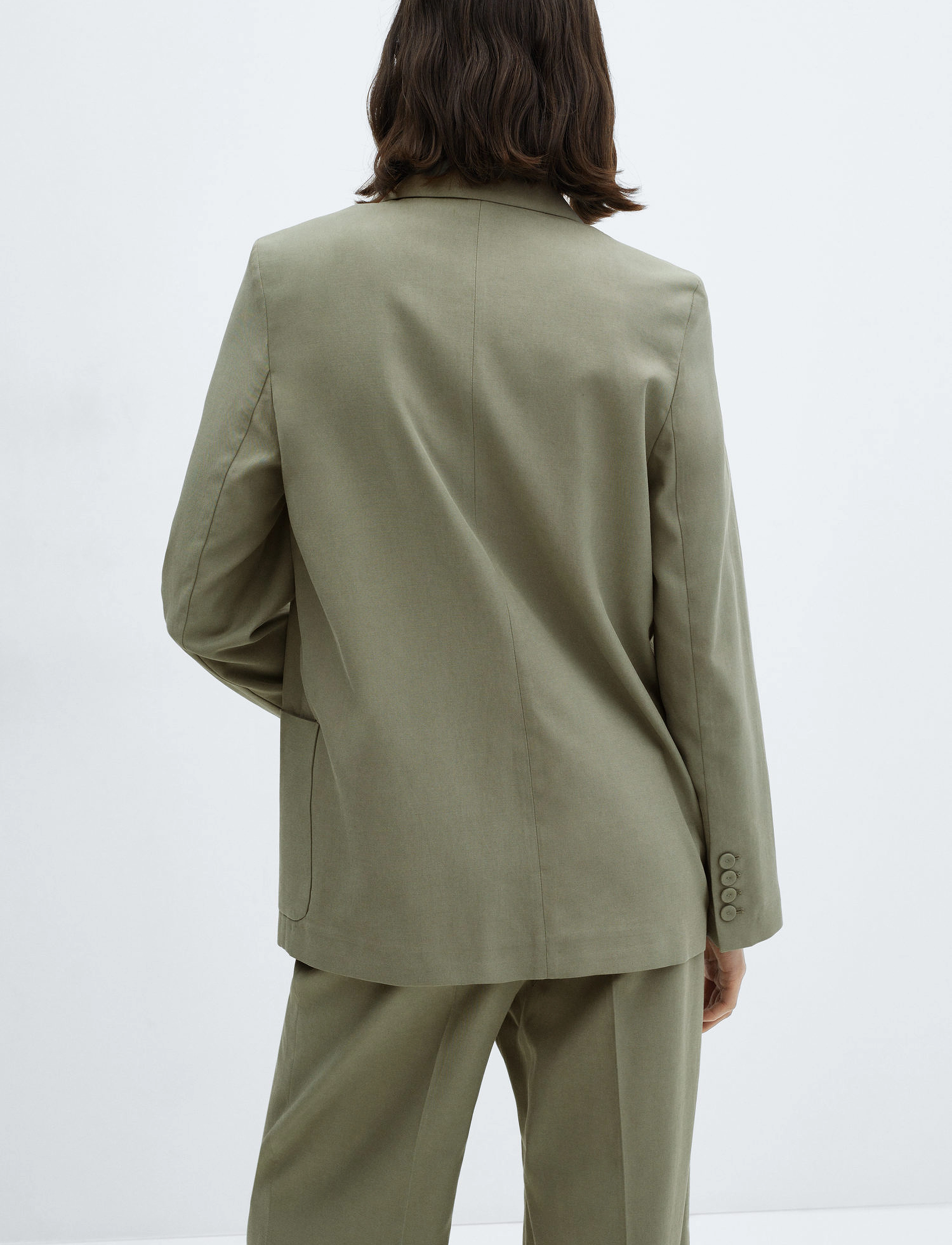 Mango - Pockets suit blazer - peoriided outlet-hindadega - green - 3