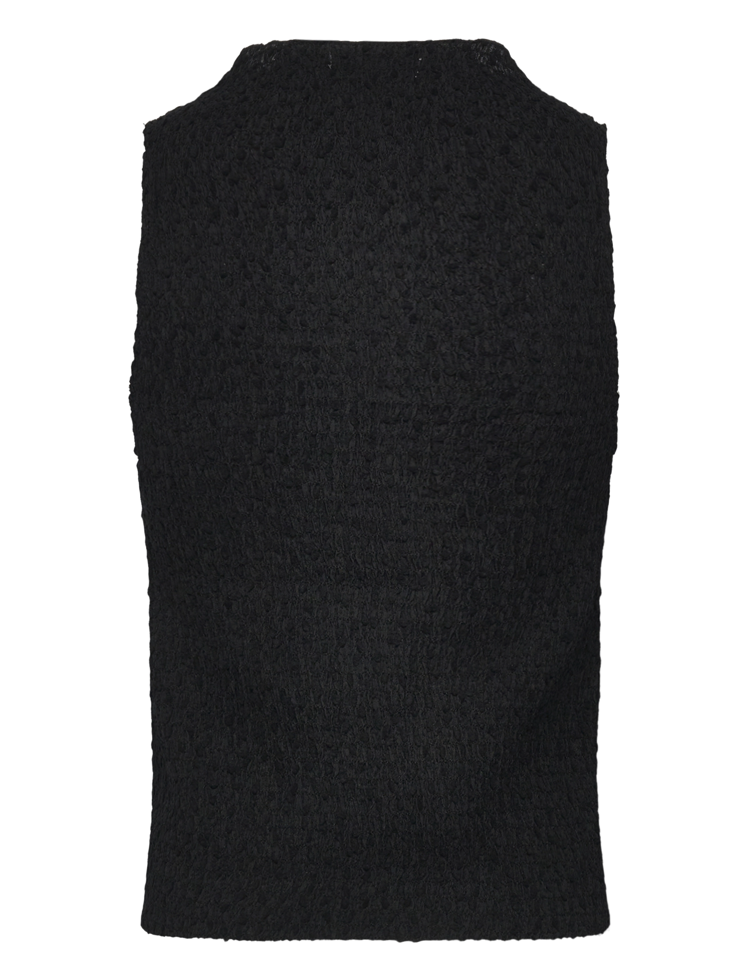 Mango - Ruched-texture top - black - 2