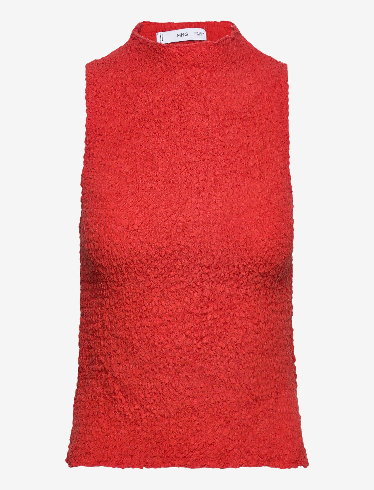 Mango - Ruched-texture top - lowest prices - bright red - 0