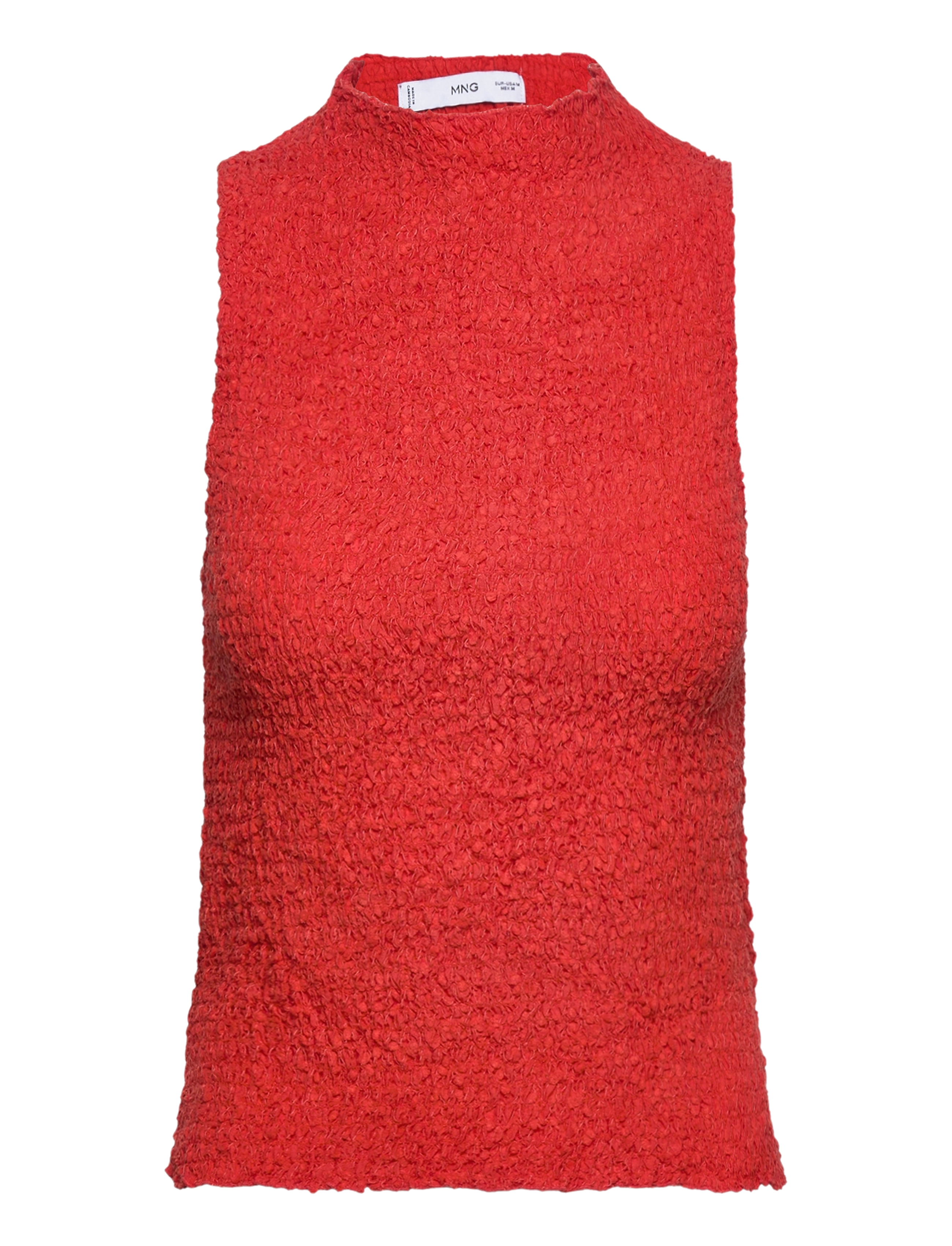 Mango Ruched-texture top - T-särgid ja alussärgid - BRIGHT RED / red
