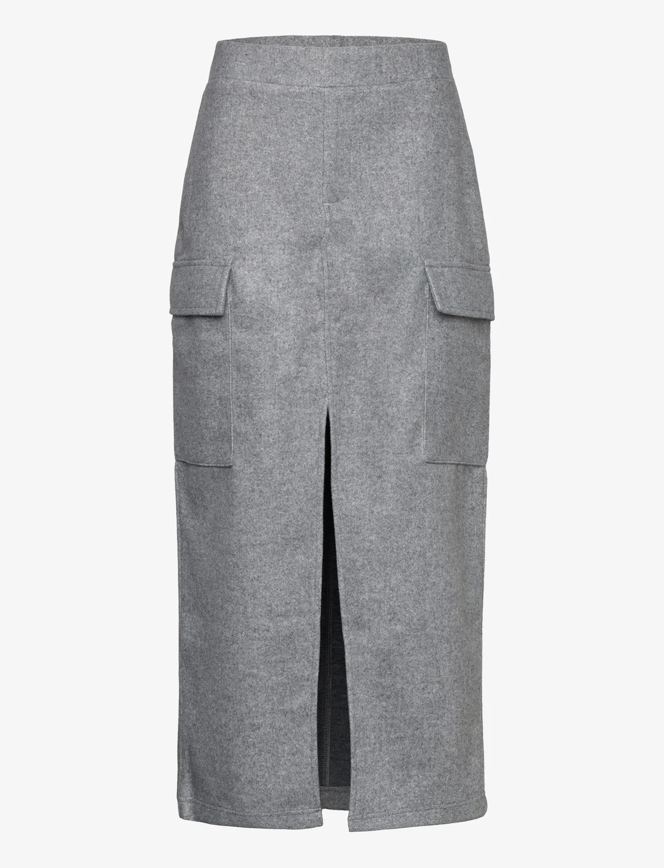 Mango - Cargo skirt with slit - de laveste prisene - medium grey - 0