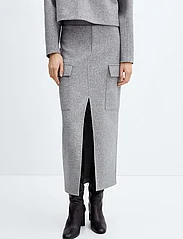 Mango - Cargo skirt with slit - de laveste prisene - medium grey - 2