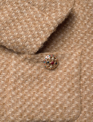Mango - Tweed jacket with jewel buttons - light beige - 5