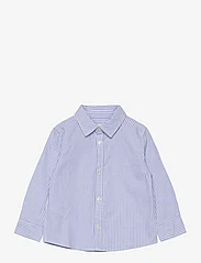 Mango - Oxford cotton shirt - långärmade skjortor - medium blue - 0