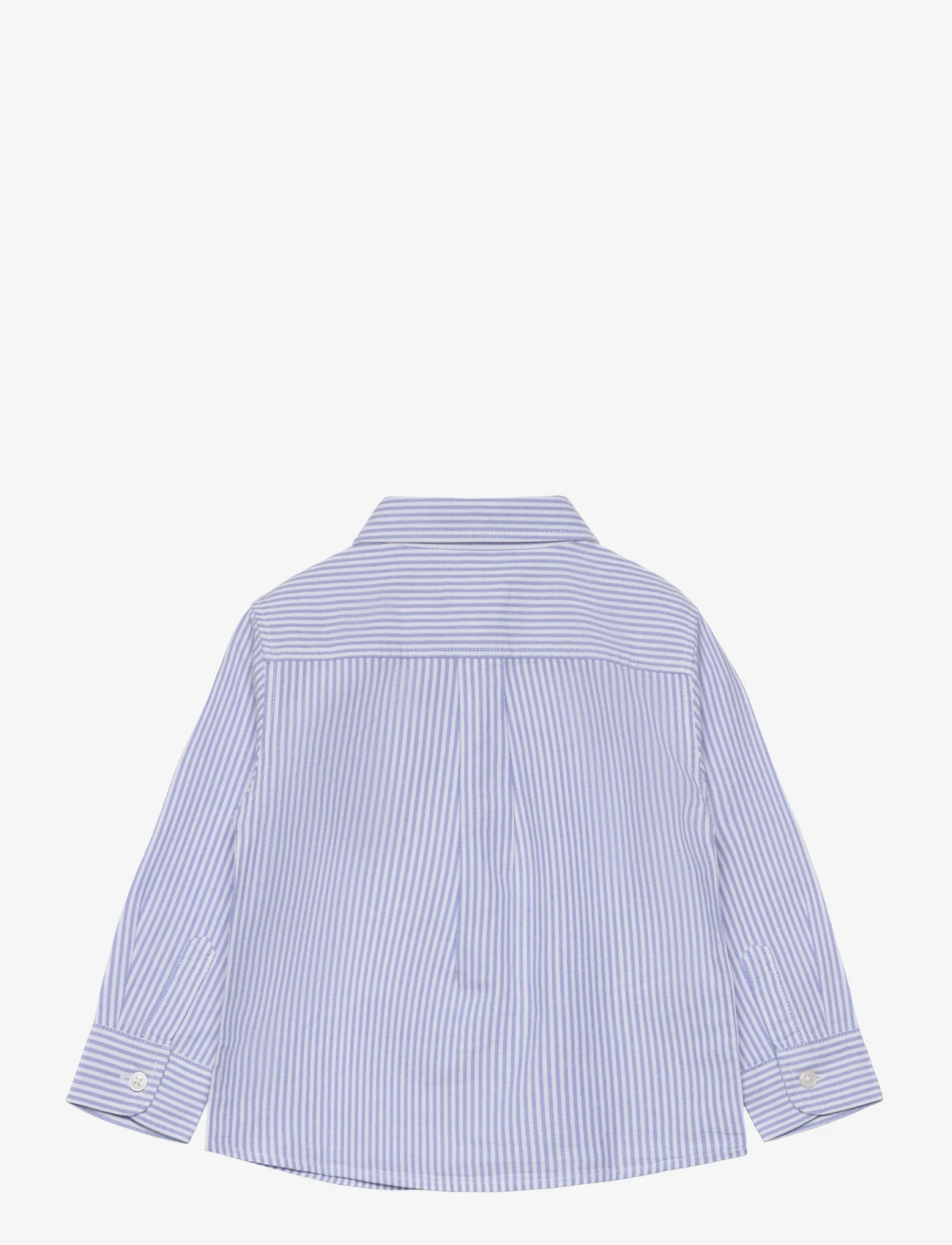 Mango - Oxford cotton shirt - langermede skjorter - medium blue - 1