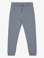 Cotton jogger-style trousers - MEDIUM BLUE