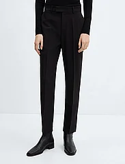 Mango - Straight suit trousers - kostymbyxor - black - 2