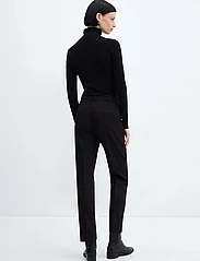 Mango - Straight suit trousers - dressbukser - black - 3