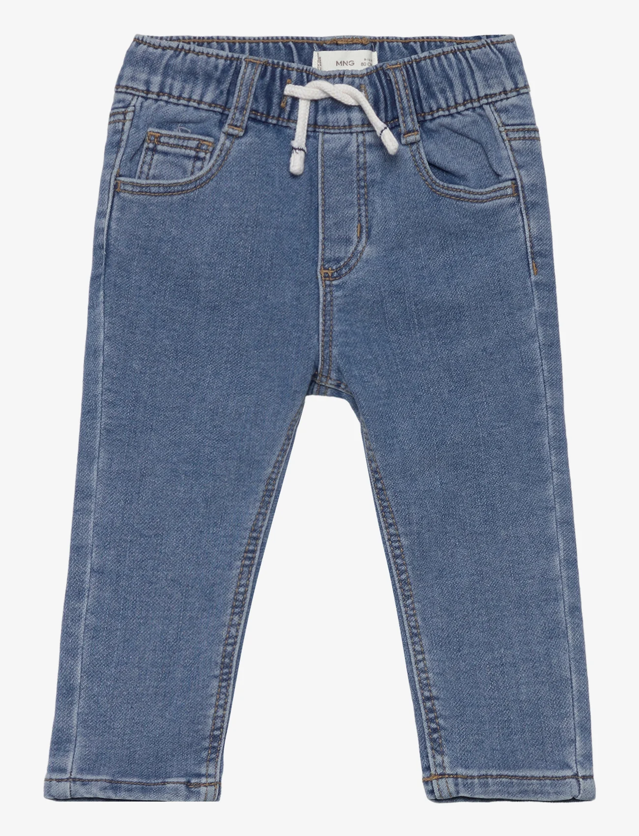 Mango - Drawstring waist jeans - pillifarkut - open blue - 0