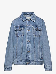 Mango - Pockets denim jacket - alhaisimmat hinnat - open blue - 0