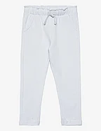 Cotton jogger-style trousers - LT-PASTEL BLUE