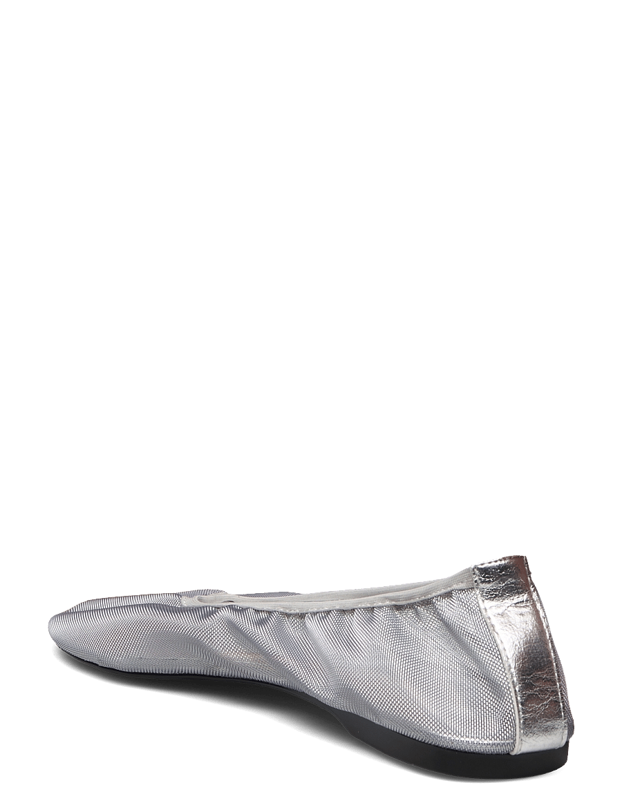 Mango - Semi-transparent mesh ballet flats - særlige begivenheder - silver - 3