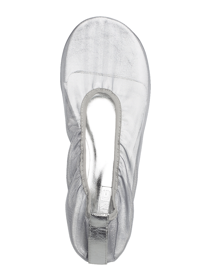 Mango - Semi-transparent mesh ballet flats - særlige begivenheder - silver - 4