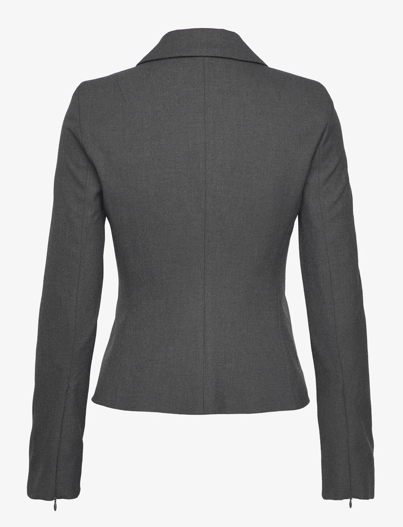 Mango - Fitted zipper jacket - festkläder till outletpriser - lt pastel grey - 1