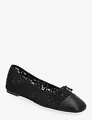 Mango - Lace ballerinas with bow - juhlamuotia outlet-hintaan - black - 0