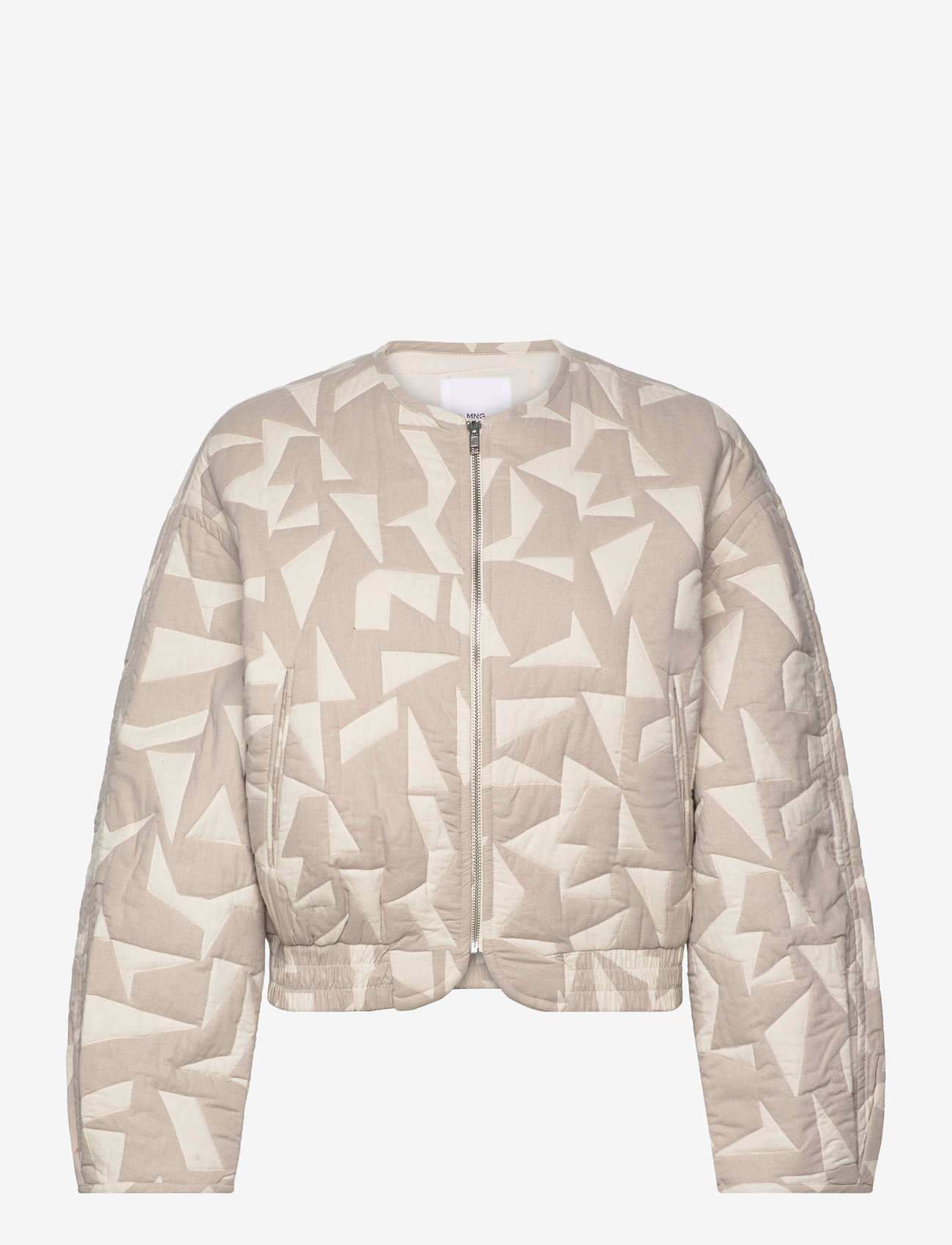 Mango - Cotton quilted jacket - vårjakker - light beige - 0