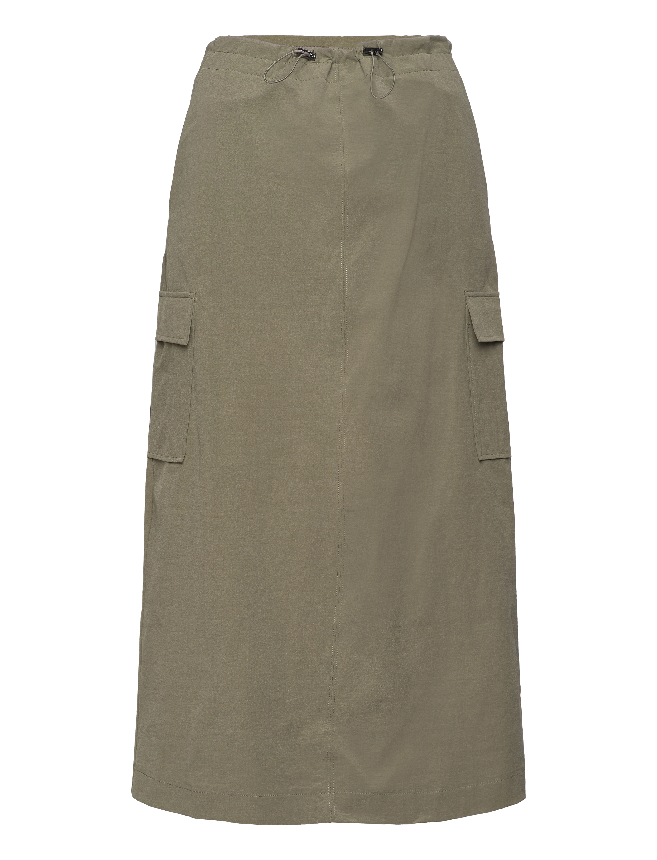Mango Midi-skirt with cargo pockets - Röcke - BEIGE - KHAKI / khaki/green