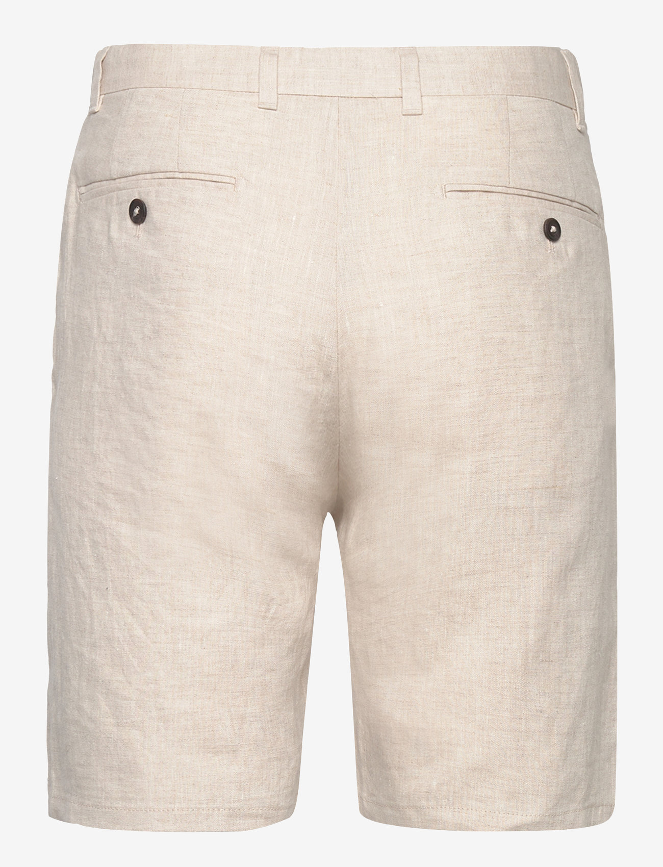 Mango - Slim-fit 100% linen bermuda shorts - hørshorts - light beige - 1
