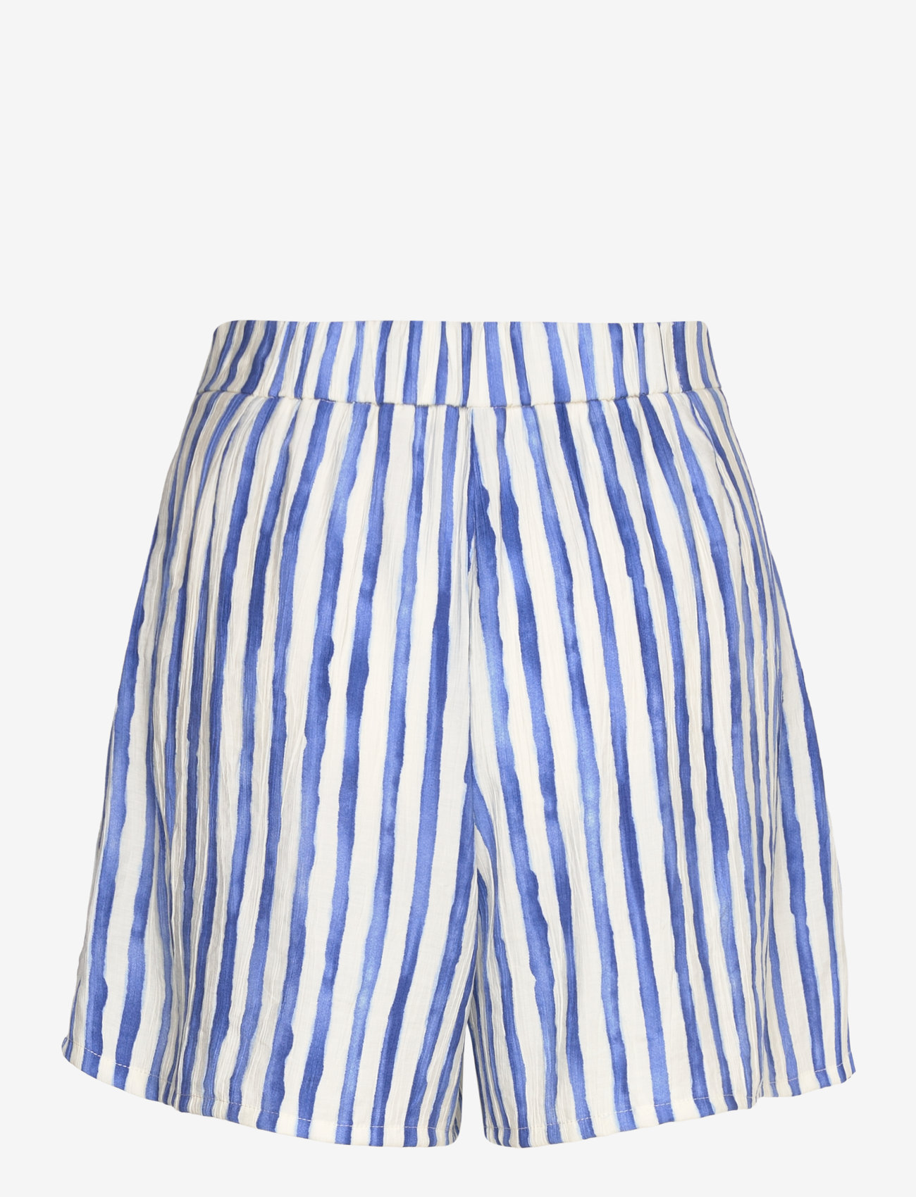 Mango - Striped high-waisted shorts - paperbag shorts - natural white - 2