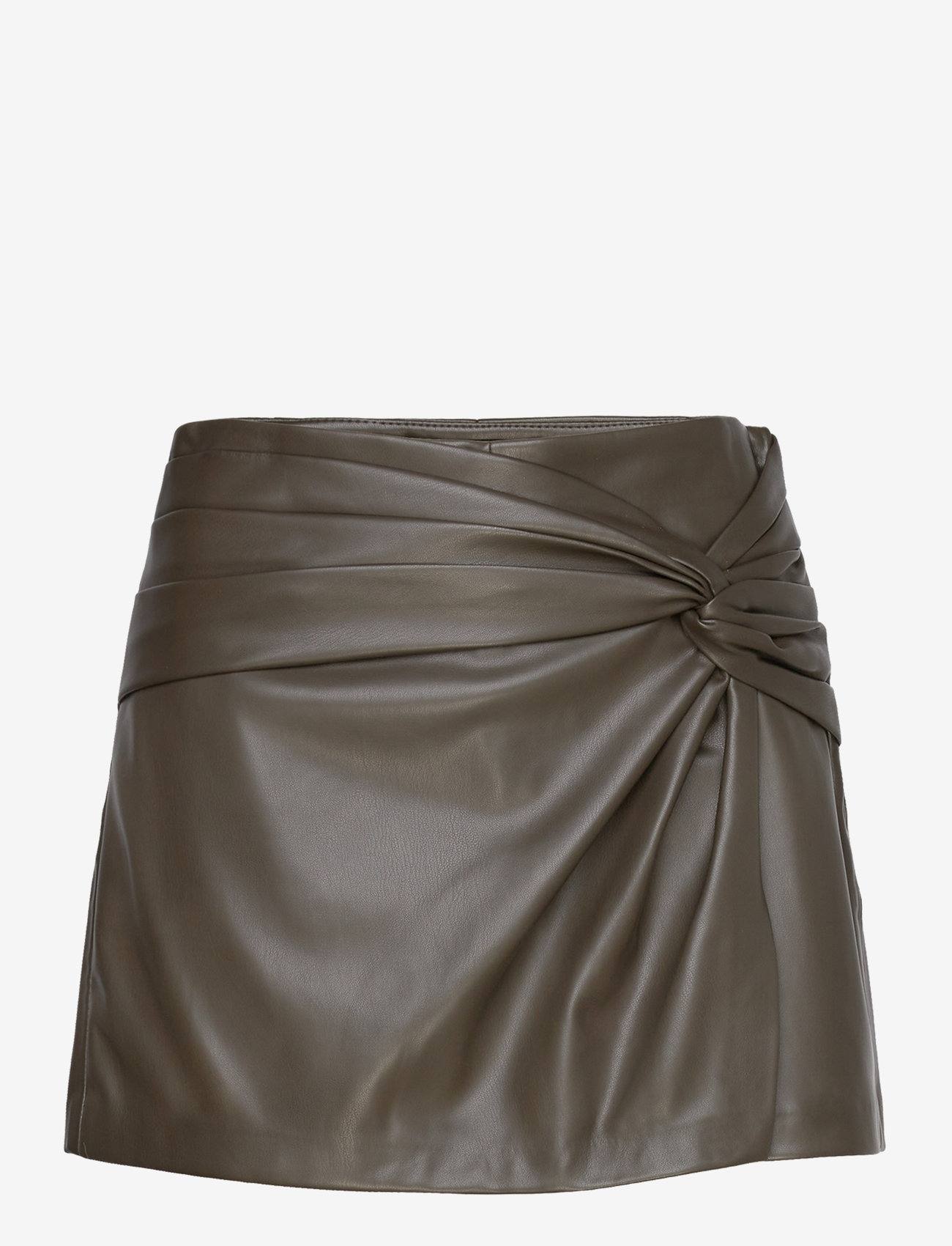 Mango - Leather-effect culottes - laveste priser - beige - khaki - 0