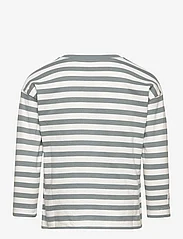 Mango - Striped long sleeves t-shirt - langermede t-skjorter - green - 1