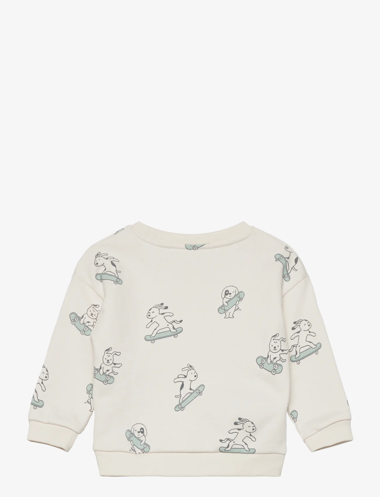 Mango - Printed cotton sweatshirt - sweatshirts - natural white - 1