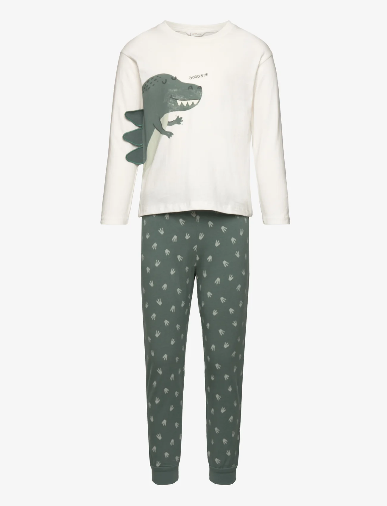 Mango - Printed long pyjamas - pyjamassæt - dark green - 0