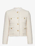 Pocket tweed jacket - LIGHT BEIGE