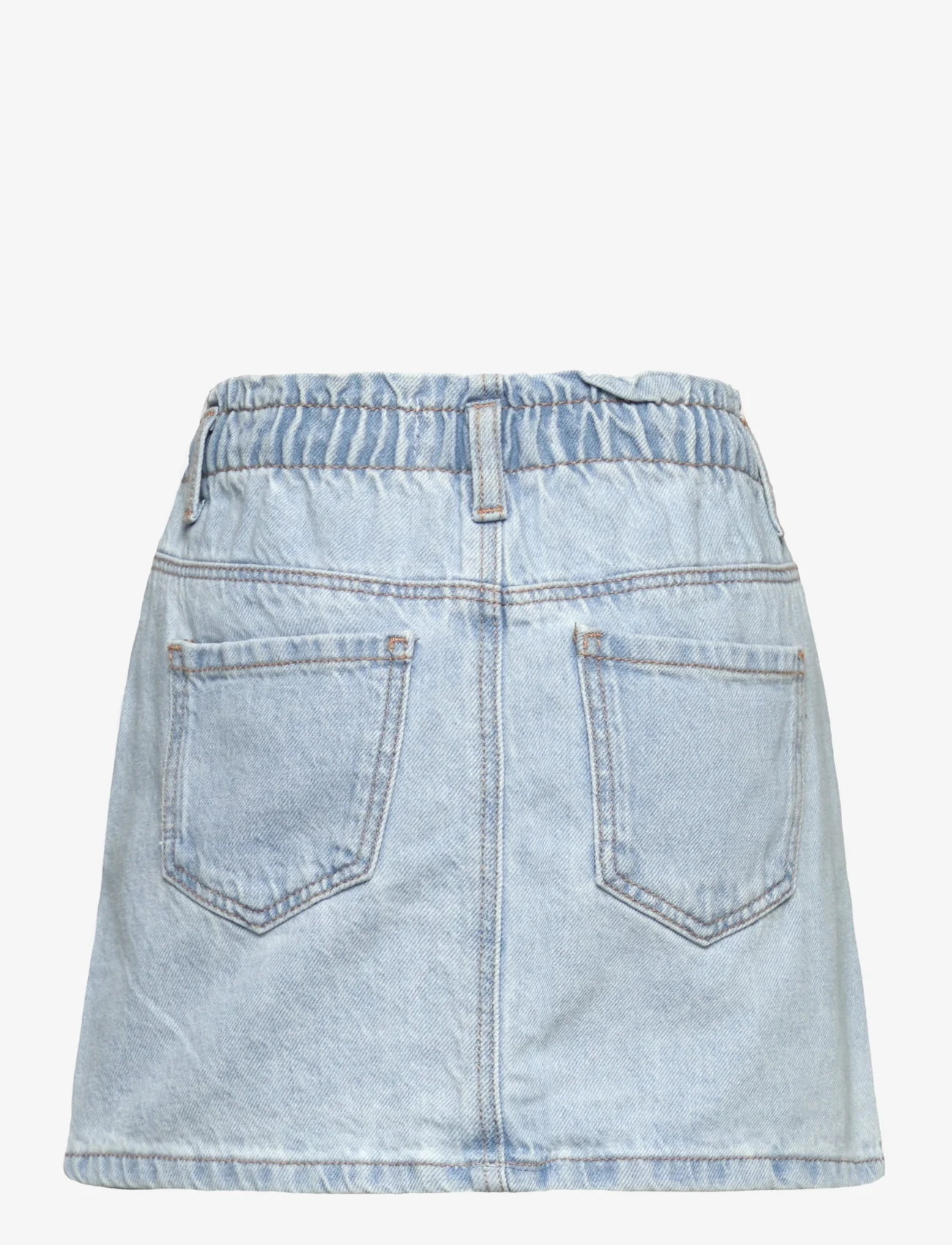 Mango - Paperbag denim skirt - jeanskjolar - open blue - 1