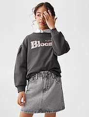 Mango - Paperbag denim skirt - jeanskjolar - open grey - 2