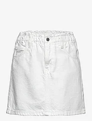 Mango - Paperbag denim skirt - farkkuhameet - white - 0