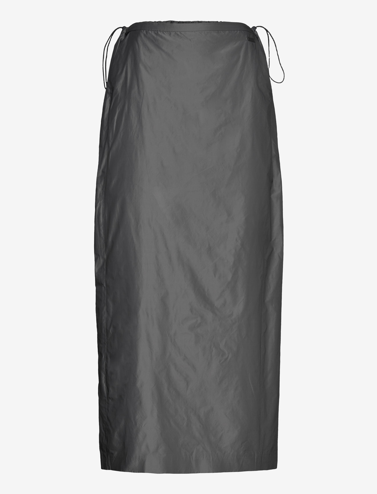 Mango - Parachute slit skirt - midi nederdele - grey - 0