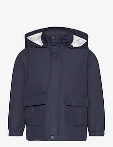 Hooded water-repellent parka, Mango
