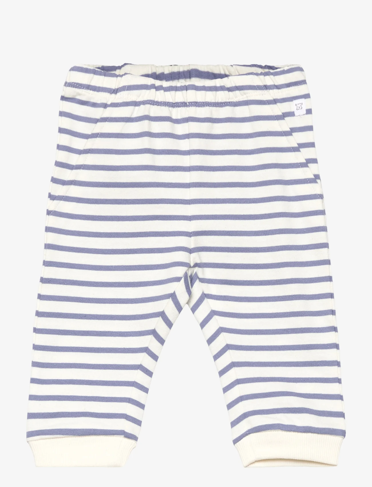 Mango - Striped cotton trousers - de laveste prisene - medium blue - 0