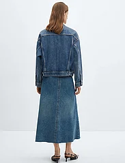 Mango - Contrast denim jacket - forårsjakker - open blue - 3