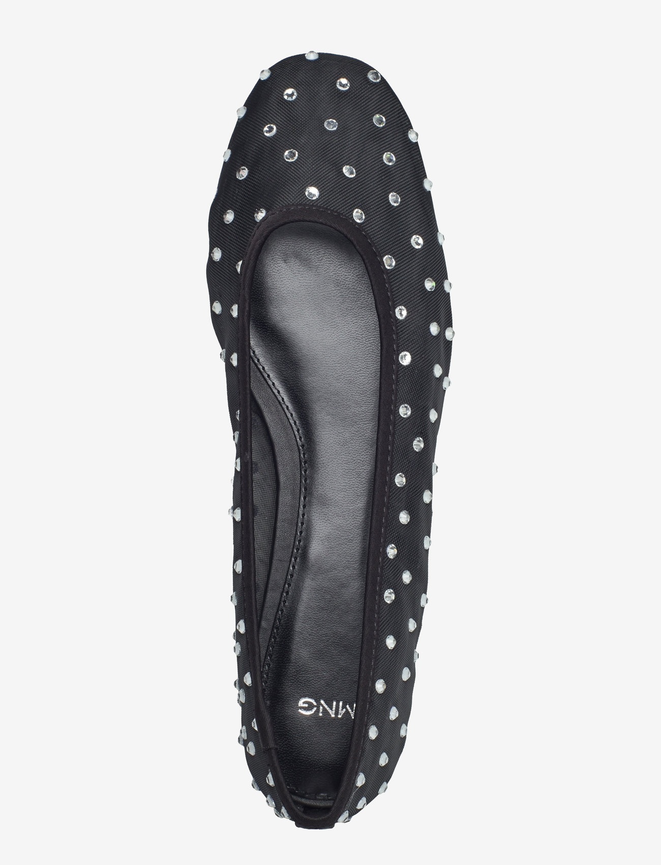Mango - Rhinestone ballet flats - kvinder - black - 3