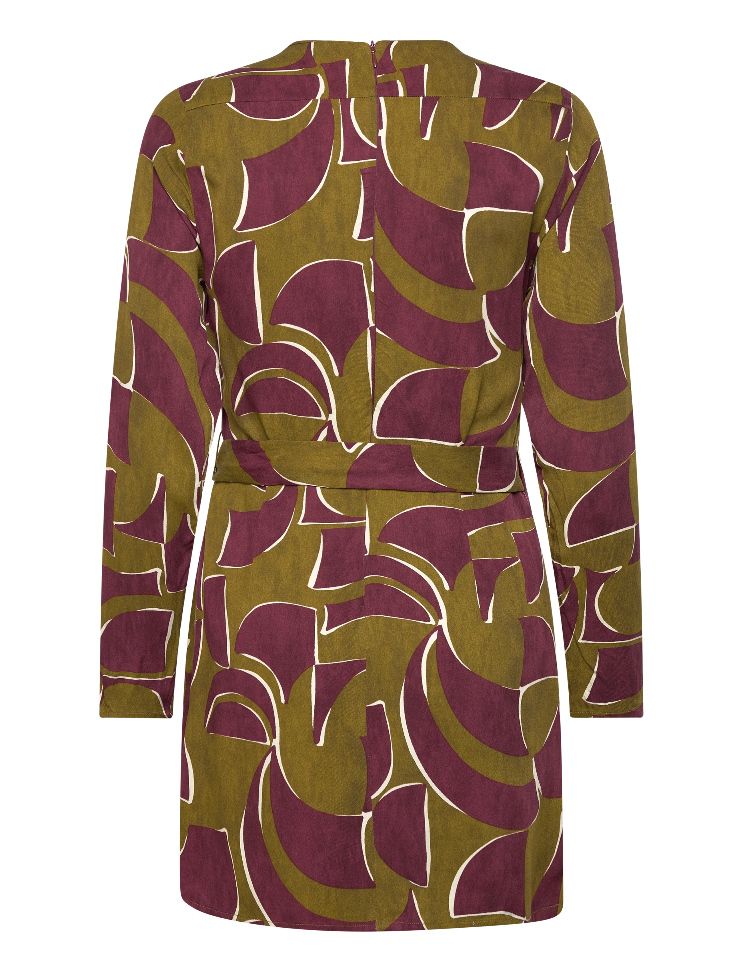 Mango - Knotted wrap dress - korte kjoler - dark red - 2