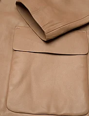 Mango - 100% leather jacket with buttons - forårsjakker - medium brown - 5