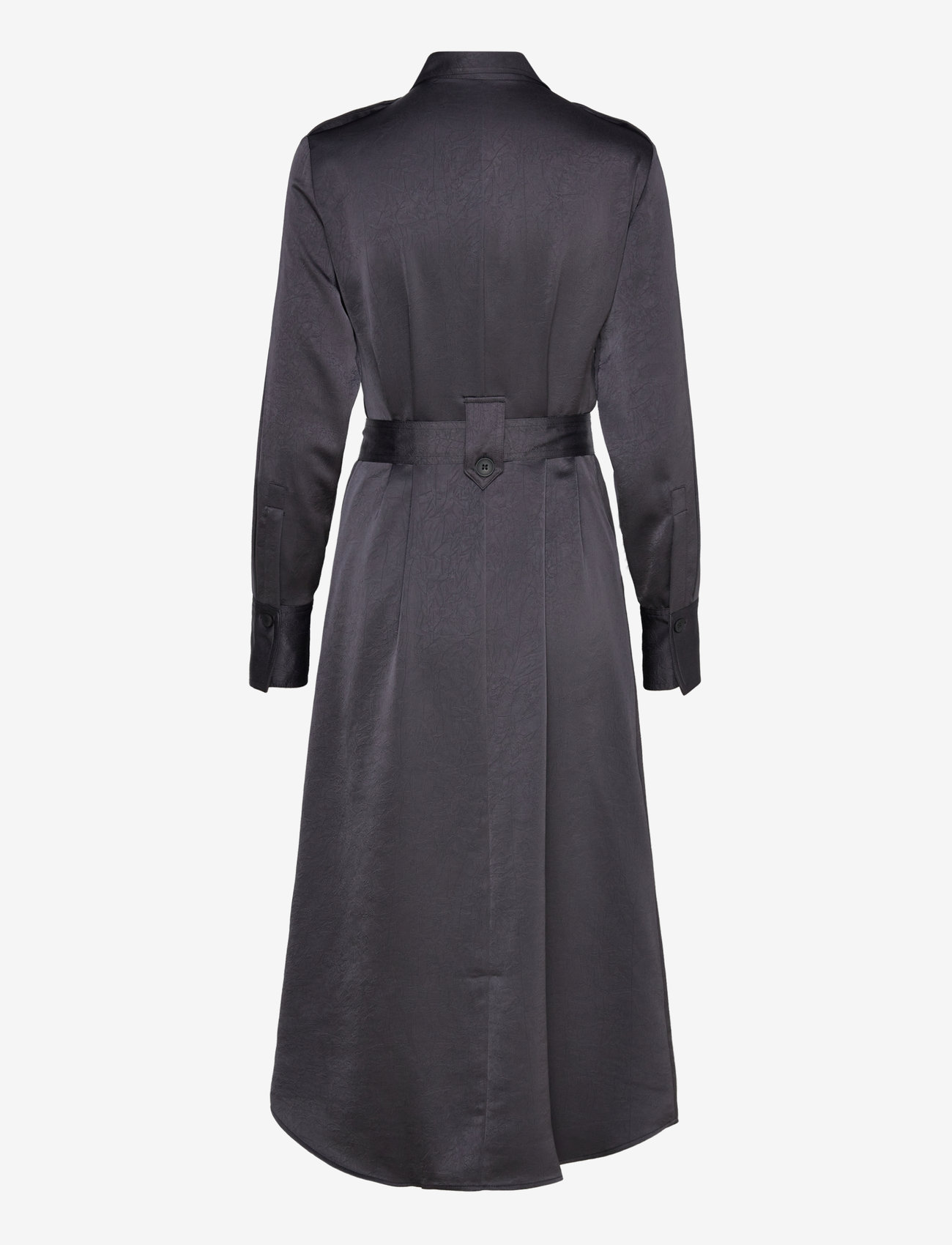 Mango - Satin shirt dress - skjortklänningar - open blue - 2