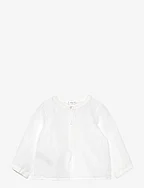 Button linen shirt - NATURAL WHITE