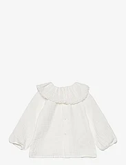 Mango - Textured cotton blouse - gode sommertilbud - natural white - 1