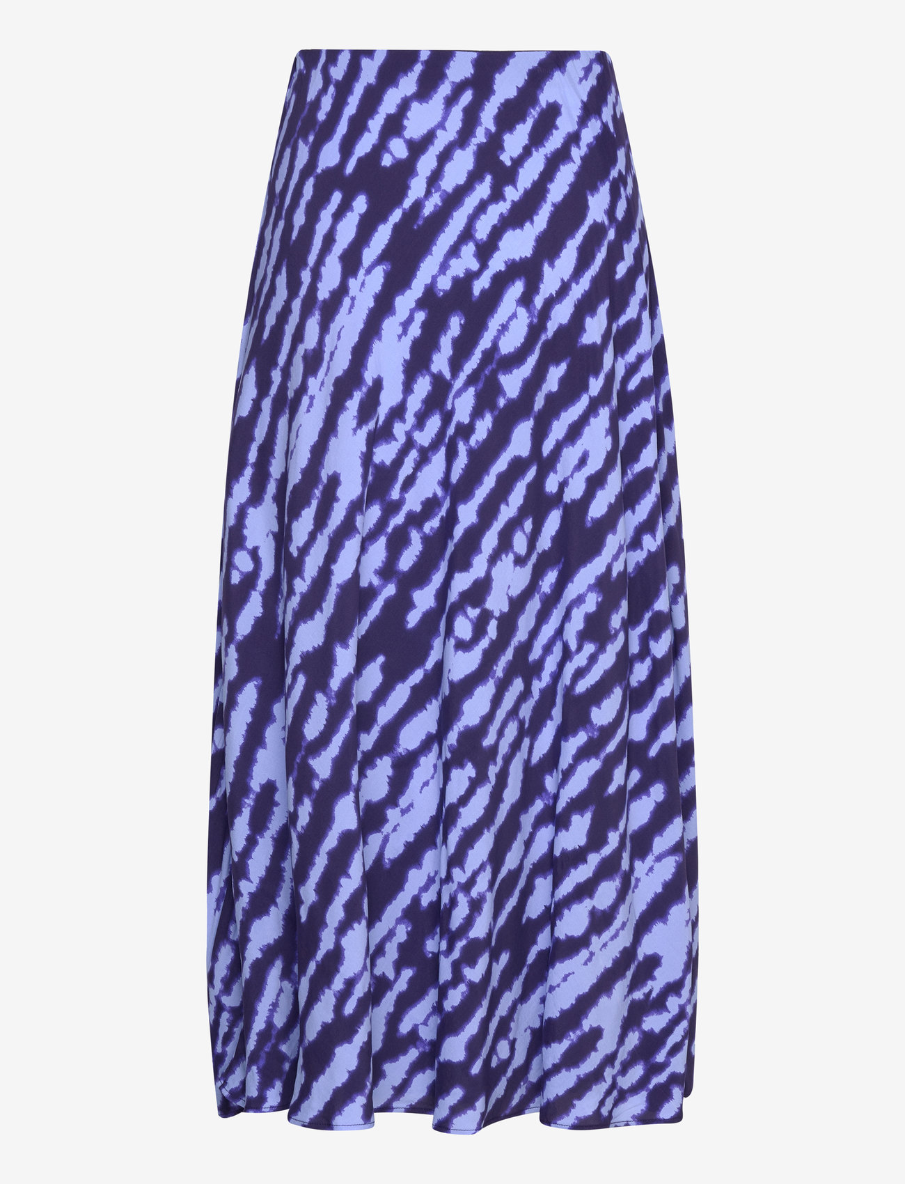 Mango - Printed satin skirt - satinnederdele - medium blue - 1