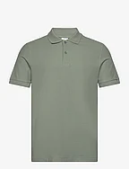 100% cotton pique polo shirt - BEIGE - KHAKI