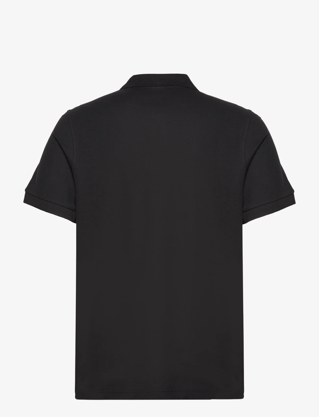 Mango - 100% cotton pique polo shirt - lägsta priserna - black - 1