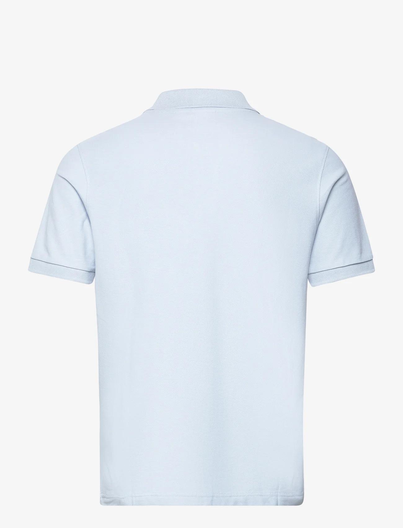 Mango - 100% cotton pique polo shirt - lägsta priserna - lt-pastel blue - 1