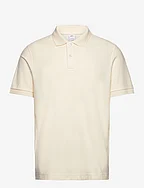 100% cotton pique polo shirt - YELLOW