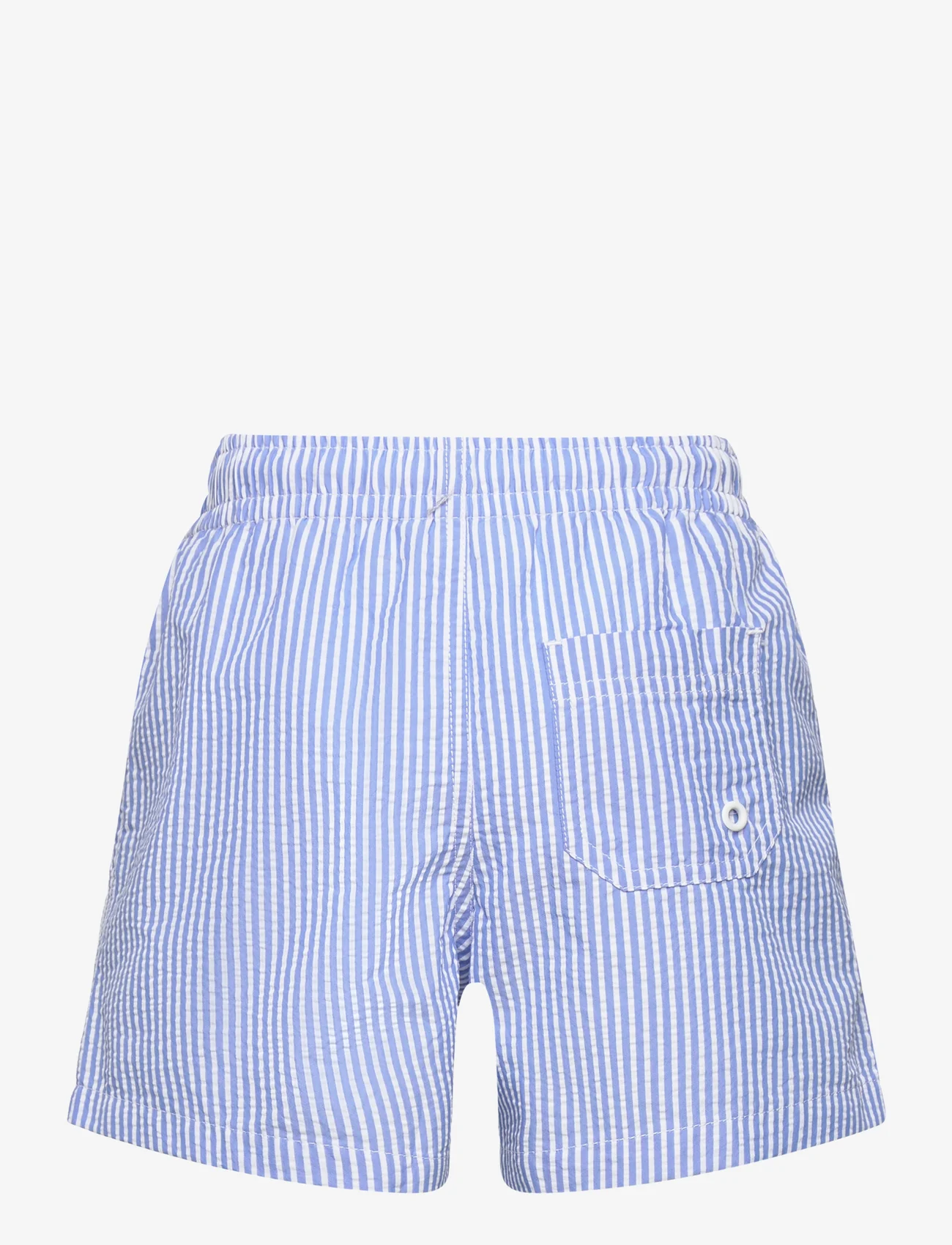 Mango - Stripes print swimsuit - badehosen - medium blue - 1